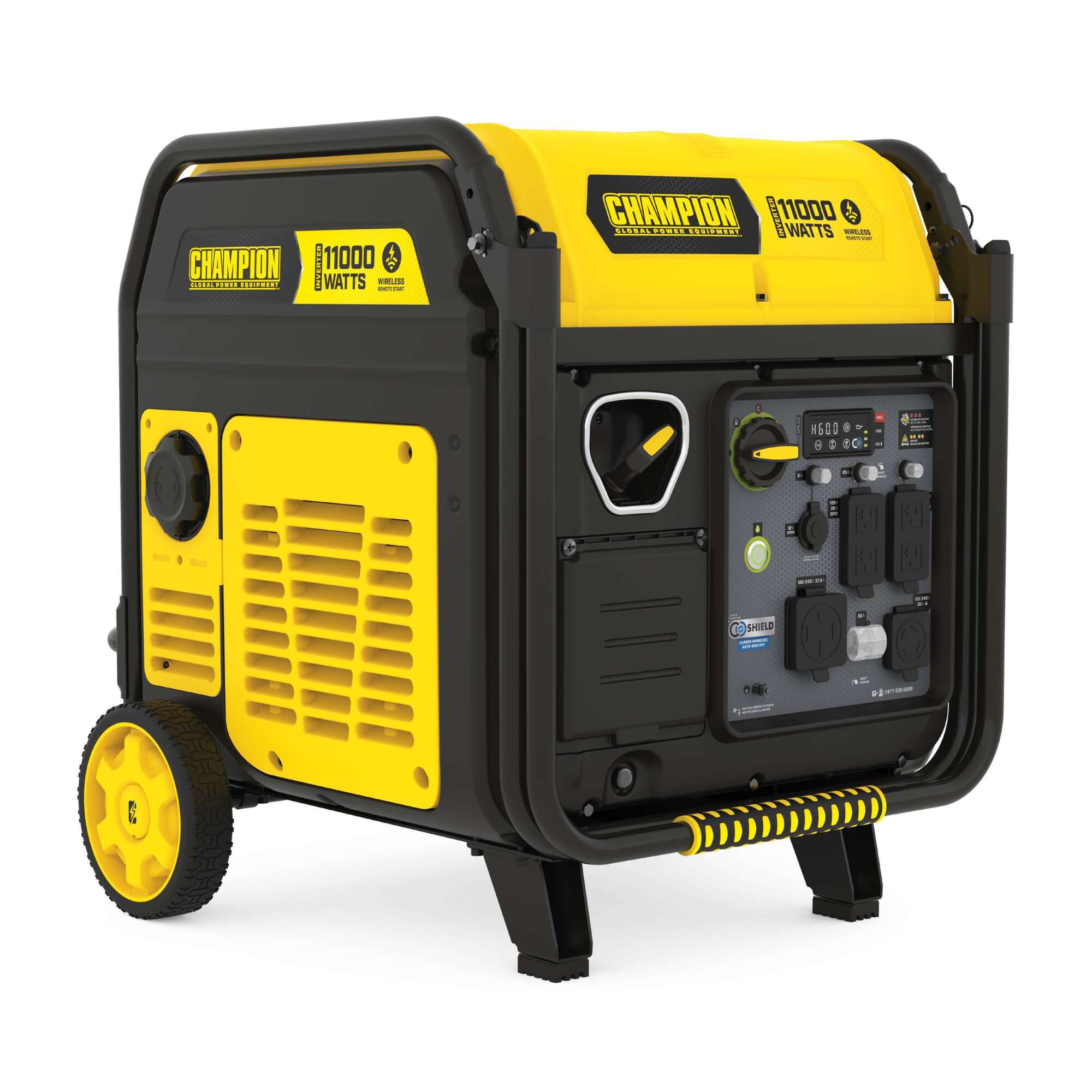 Champion Power Equipment Portable Inverter Generator — 11,000-Watt, Wireless Remote Start, Quiet Technology, CO Shield, Model# 201407